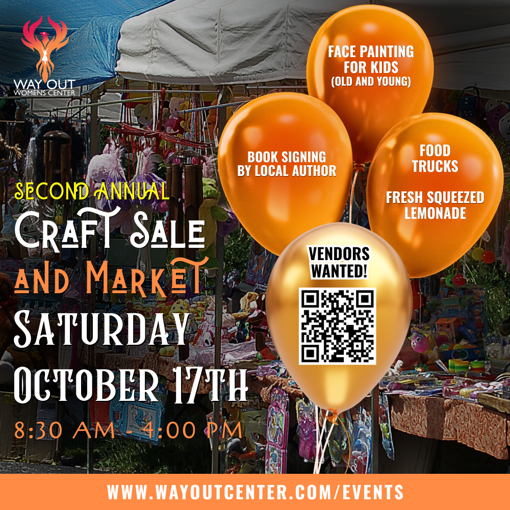 Way Out Womens Center WOWC 2ND annual craft sale and market october 17th 2026